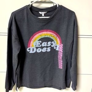 NWT Wildfox “Easy Does It” rainbow sweatshirt